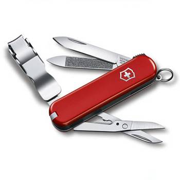 Нож-брелок Victorinox 0.6463 NailClip 580, 65 мм, красный