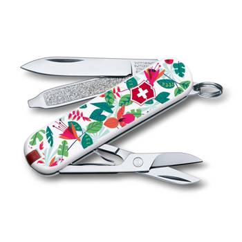 яНож-брелок Victorinox 0.6223.L1601 Classic "Rainforest Walk" 58мм