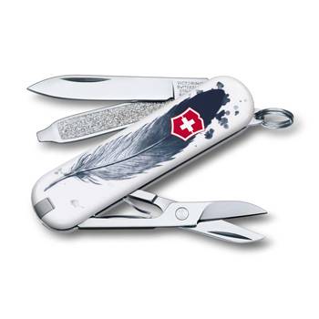 яНож-брелок Victorinox 0.6223.L1605 Classic "Light as Feather" 58мм