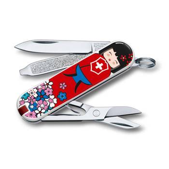 яНож-брелок Victorinox 0.6223.L1608 Classic "Kokeshi" 58мм