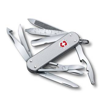 Нож-брелок Victorinox 0.6381.26 Mini Сhamp Alox, 58мм, серебристый