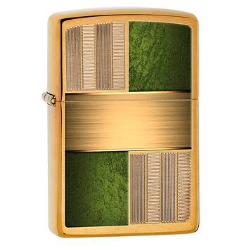 яЗажигалка Zippo 28796 Squares Brushed Brass