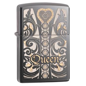 яЗажигалка Zippo 28797 Queen Black Ice