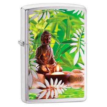 яЗажигалка Zippo 29058 Buddha High Polish Chrome