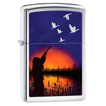яЗажигалка Zippo 29076 Duck Hunting High Polish Chrome