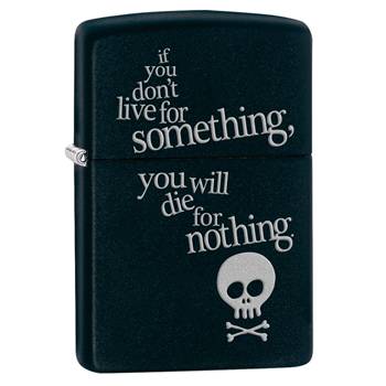 яЗажигалка Zippo 29091 Die for Nothing Black Matte