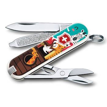 яНож-брелок Victorinox 0.6223.L1703 Classic "The Ark" 58мм