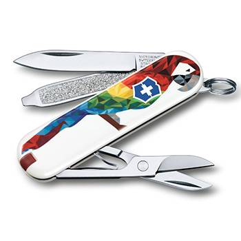 яНож-брелок Victorinox 0.6223.L1709 Classic "Guacamaya" 58мм