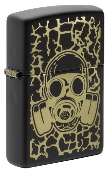 Зажигалка Zippo 49574 Skull Gas Mask c покрытием Black Matte