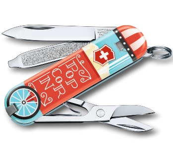 Нож-брелок Victorinox 0.6223.L1910 Let It Pop!  58мм