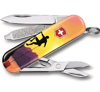 Нож-брелок Victorinox 0.6223.L2004 Classic "Climb High" 58мм