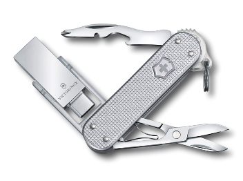 Нож-брелок Victorinox 4.6261.26G16 Victorinox@work с USB-модулем 16 Гб, 58мм, серебристый