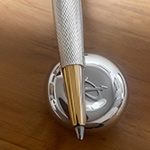 Шариковая ручка Parker Insignia K56 Grain D`Orge, 2000г., посеребр., хорошее сост, арт. K-5