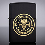 Зажигалка Zippo 218 Black Matte с гравировкой Wagner